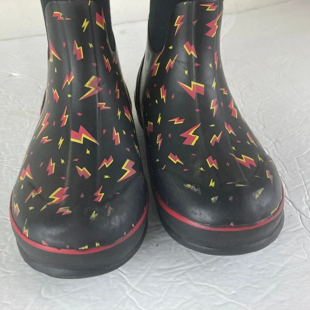 Bogs Lightning Rain Boots Boys Kids Size 2 Waterproof Insulated Rain Snow Mud